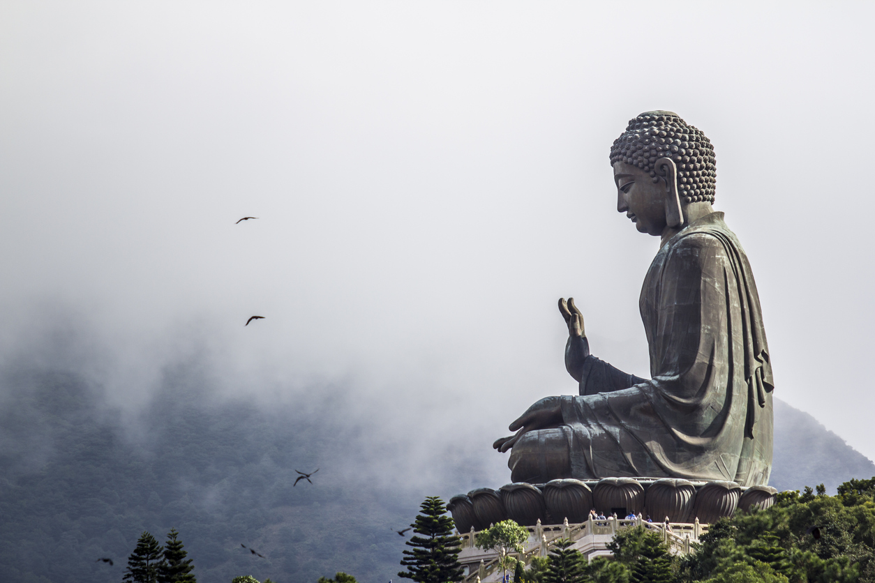 Big Buddha Tian Tan Buddha, also known as the Big Buddha. Hong Kong, China.